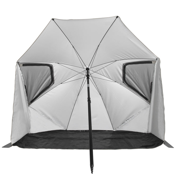 VirtuFit Strandparasol Premium - Windscherm - Strandtent - 200 cm - Grijs