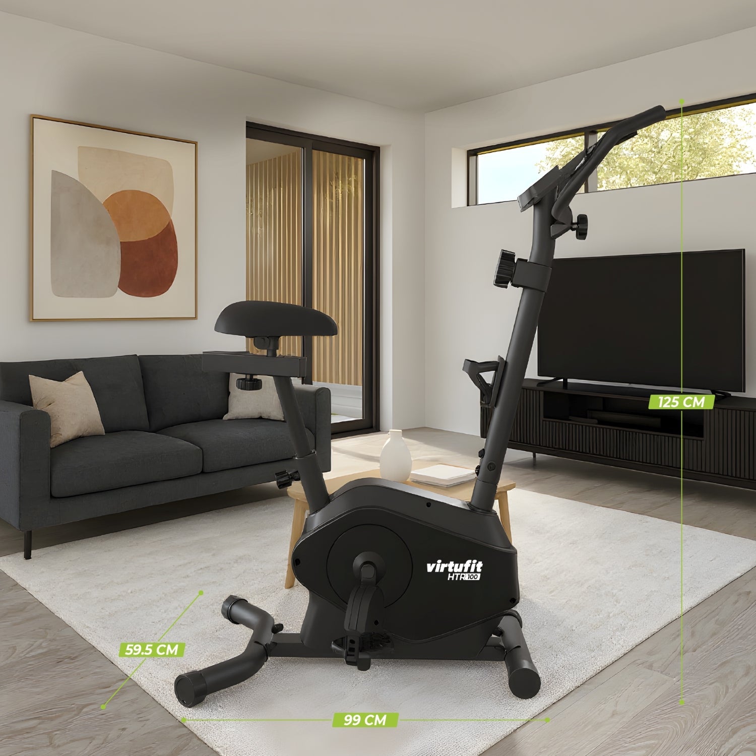 VirtuFit HTR100 Hometrainer - Voor lange gebruikers - 2026 model (HTR 1.0)