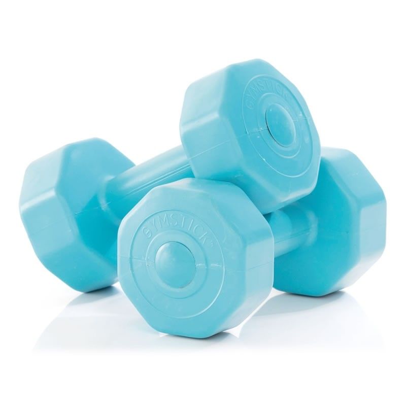 Gymstick Active Vinyl Dumbbell Set - Blauw - 2 x 3 kg