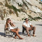 VirtuFit Foldable Camping Chair - Chaise de plage - Noir