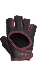 Harbinger Women's Power Stretchback Fitness Handschoenen - Zwart/Rood