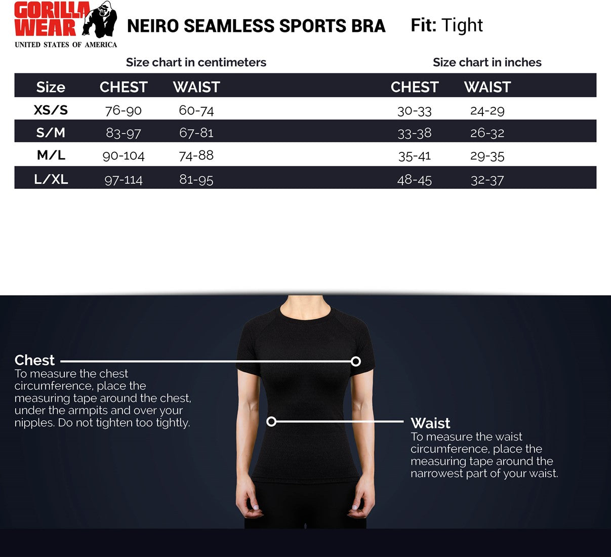 Gorilla Wear Neiro Seamless Sportbeha - Legergroen