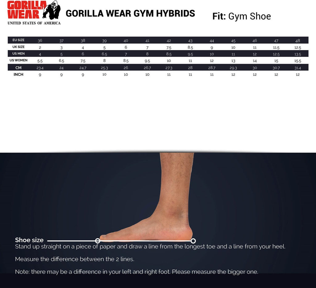Gorilla Wear Gym Hybrids Sportschoenen - Zwart/Bruin