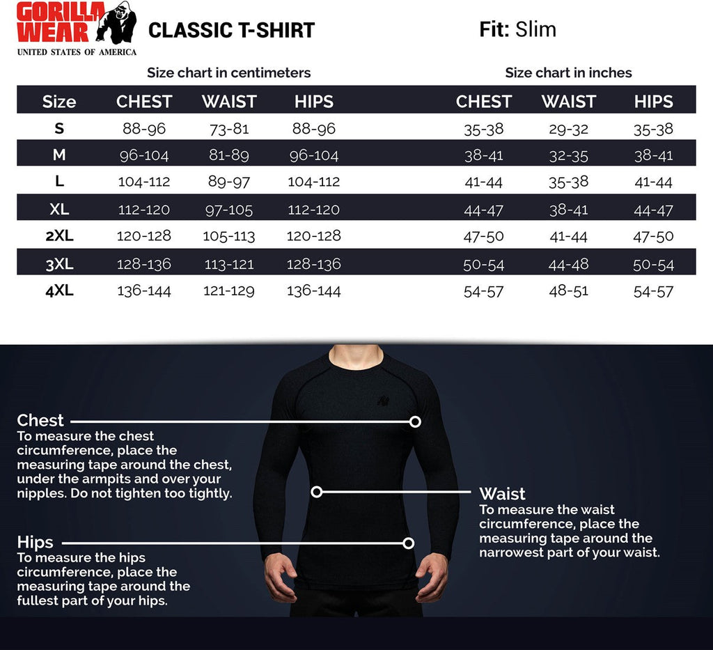 Gorilla Wear Classic T-shirt - Zwart