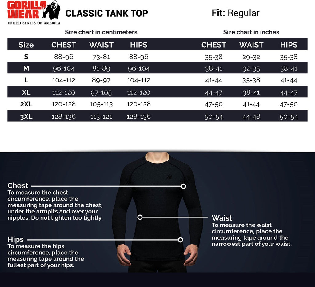 Gorilla Wear Classic Tank Top - Geel