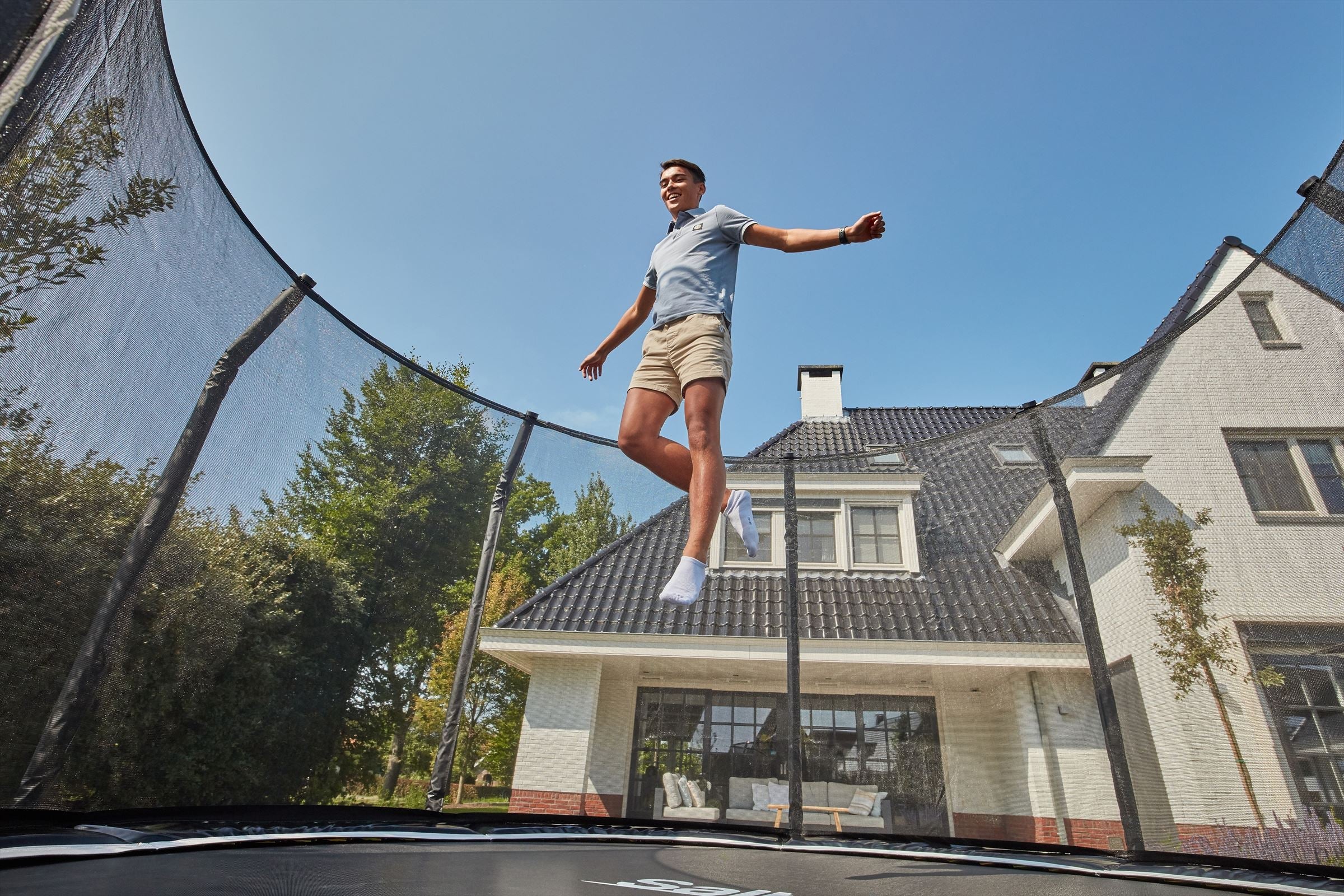 Salta First Class Trampoline met Veiligheidsnet - 251 cm - Zwart