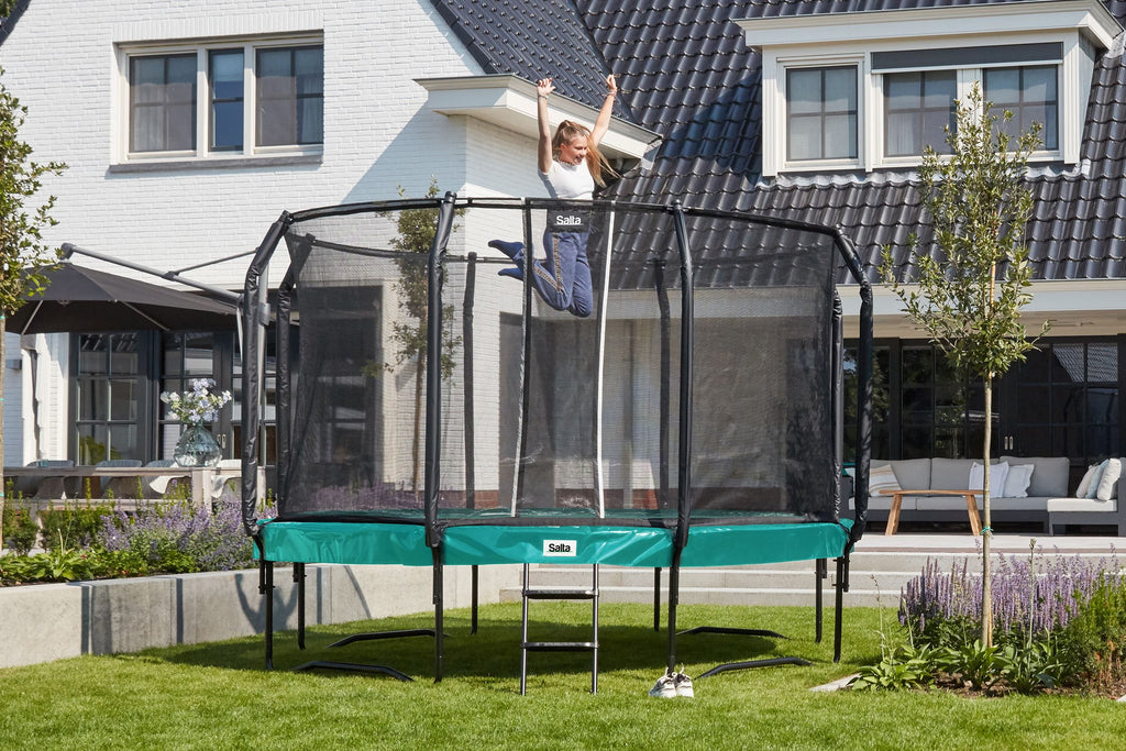 Salta First Class Trampoline met Veiligheidsnet - 427 cm - Groen