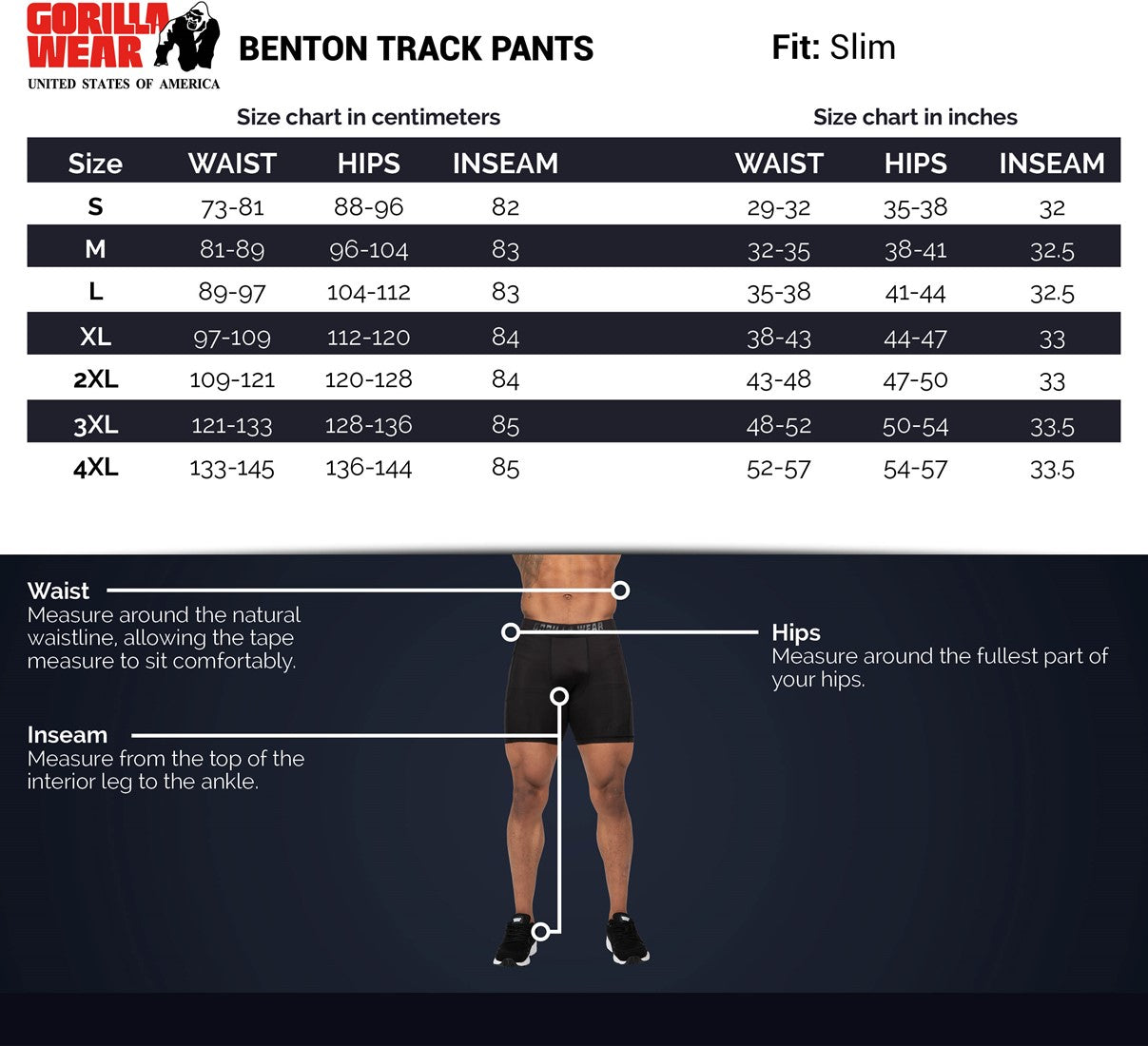 Gorilla Wear Benton Trainingsbroek - Zwart