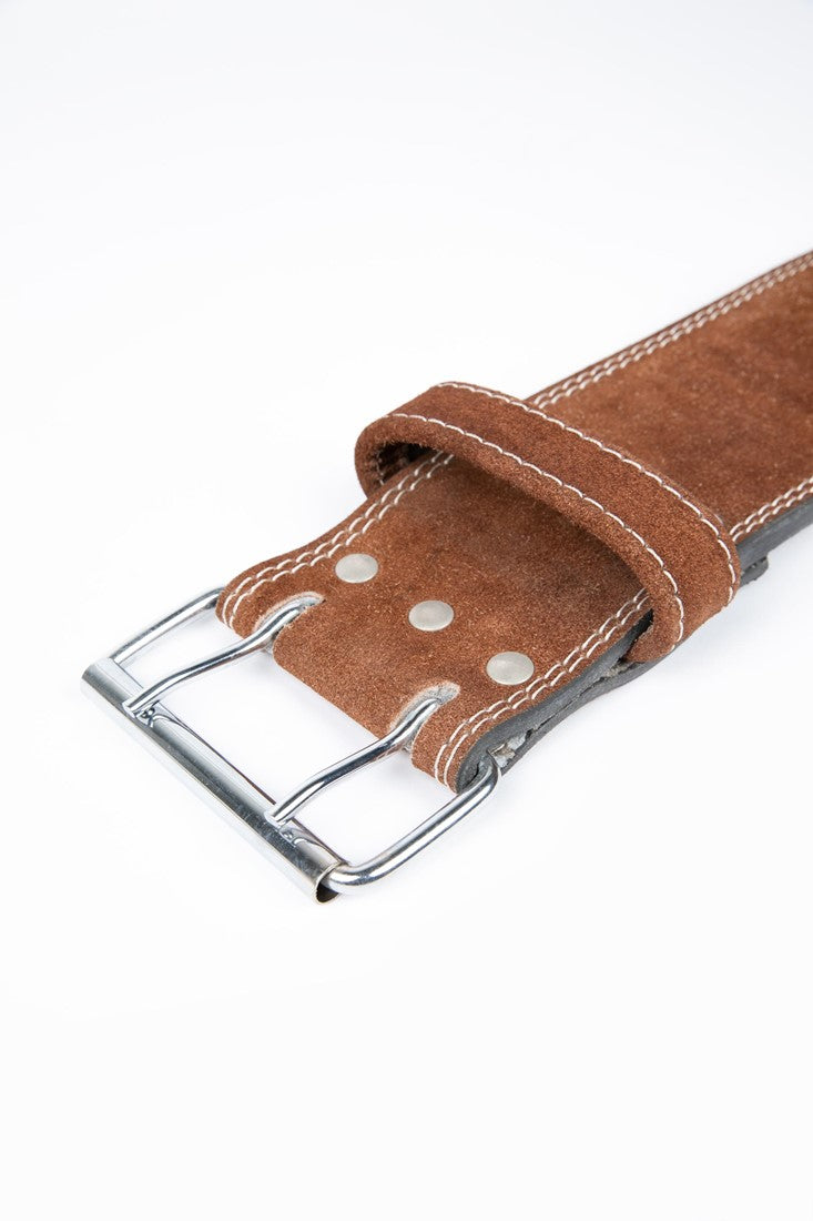Gorilla Wear 4 Inch Leather Lifting Belt - Marron