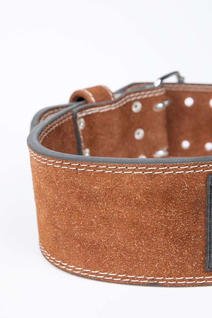 Gorilla Wear 4 Inch Leather Lifting Belt - Marron