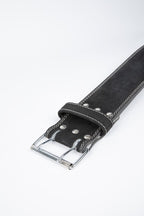 Gorilla Wear 4 Inch Leather Lifting Belt - Noir