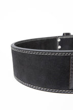 Gorilla Wear 4 Inch Leather Lifting Belt - Noir