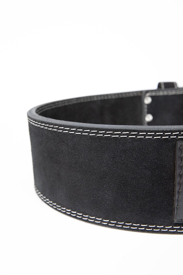 Gorilla Wear 4 Inch Leather Lifting Belt - Noir