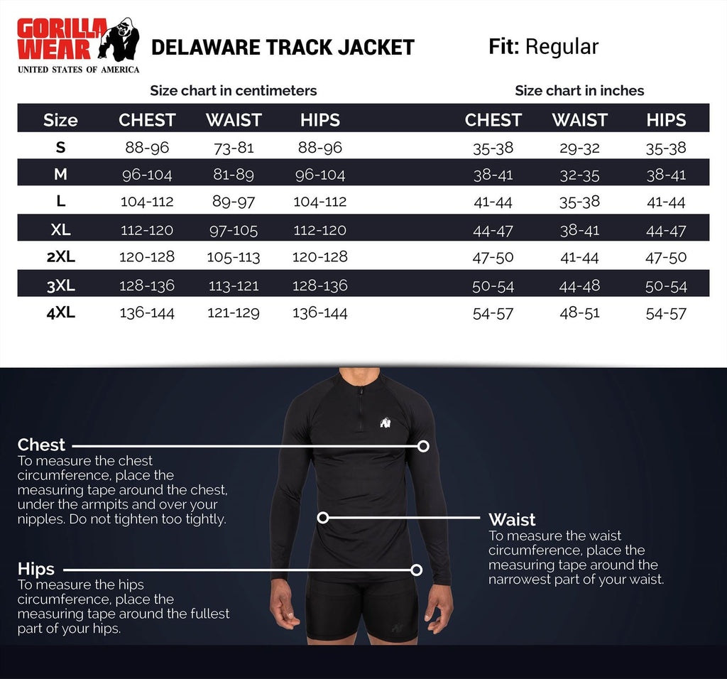 Gorilla Wear Delaware Track Jacket - Noir