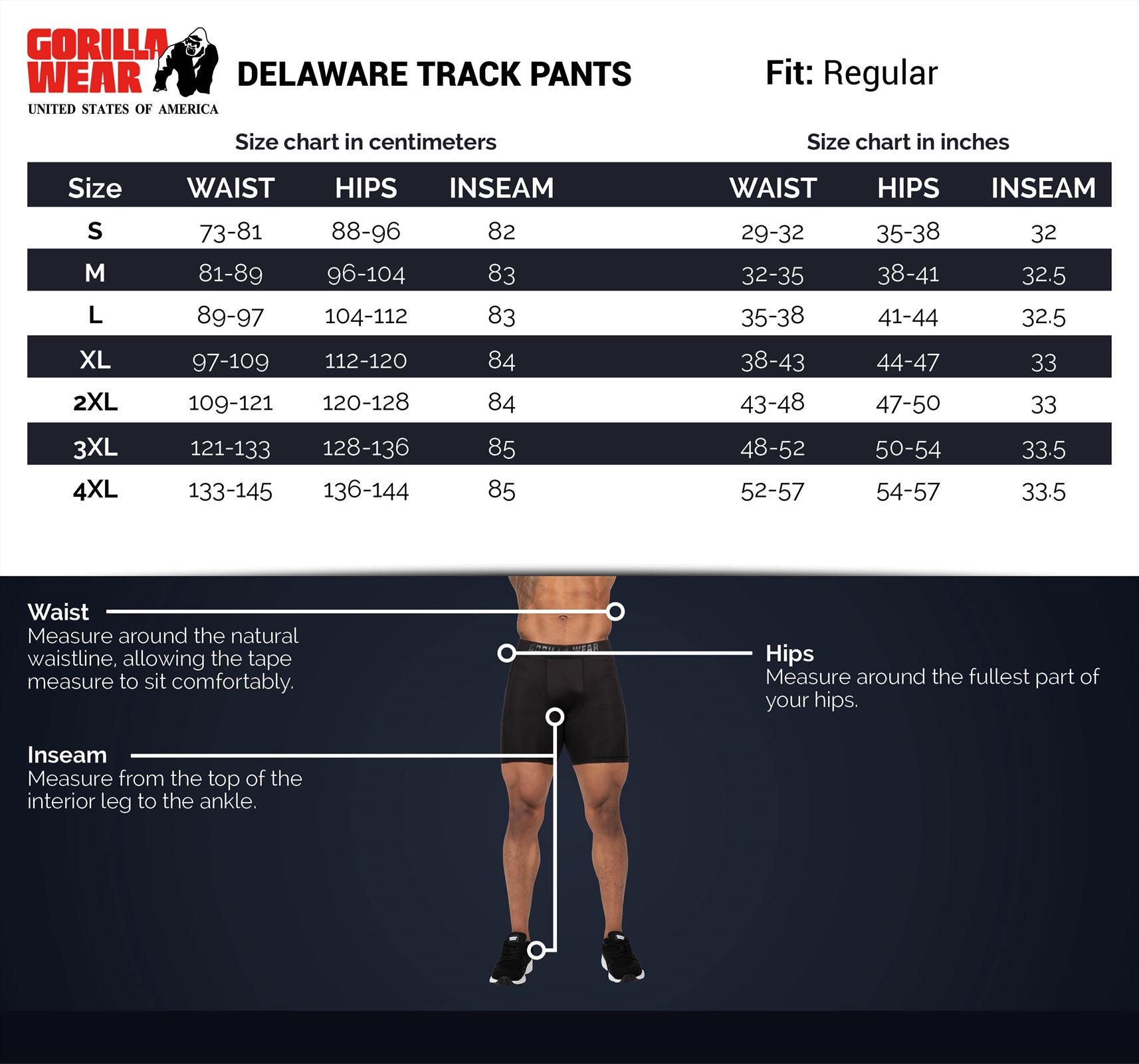 Gorilla Wear Delaware Trainingsbroek - Marineblauw