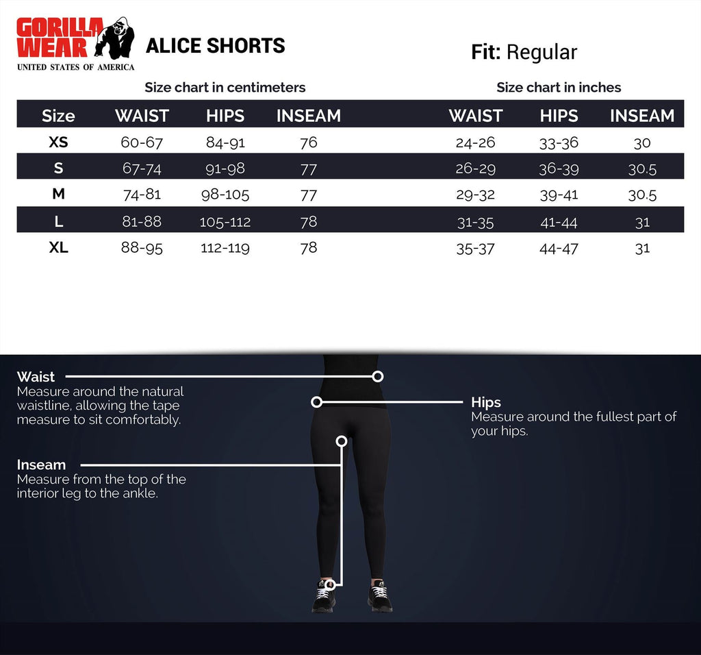 Gorilla Wear Alice Shorts - Grijs