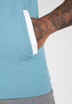 Gorilla Wear Oswego Mouwloos T-shirt met Capuchon - Blauw