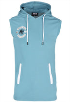 Gorilla Wear Oswego Mouwloos T-shirt met Capuchon - Blauw