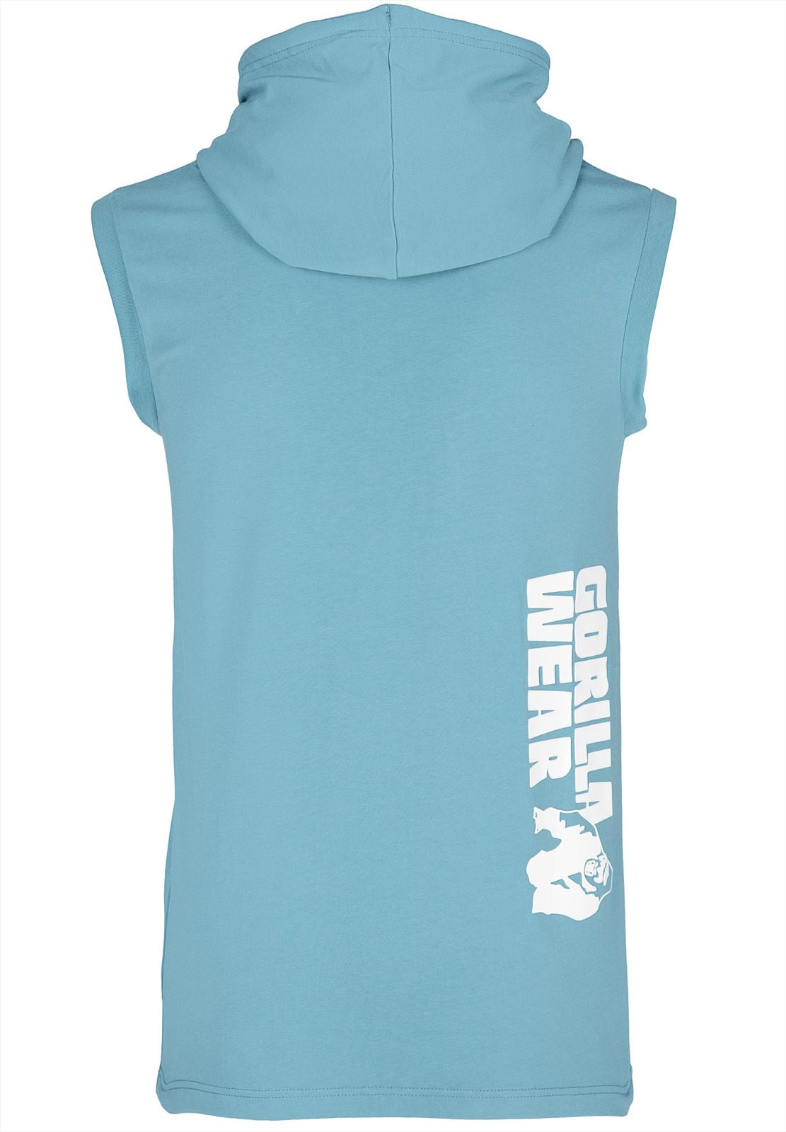 Gorilla Wear Oswego Mouwloos T-shirt met Capuchon - Blauw