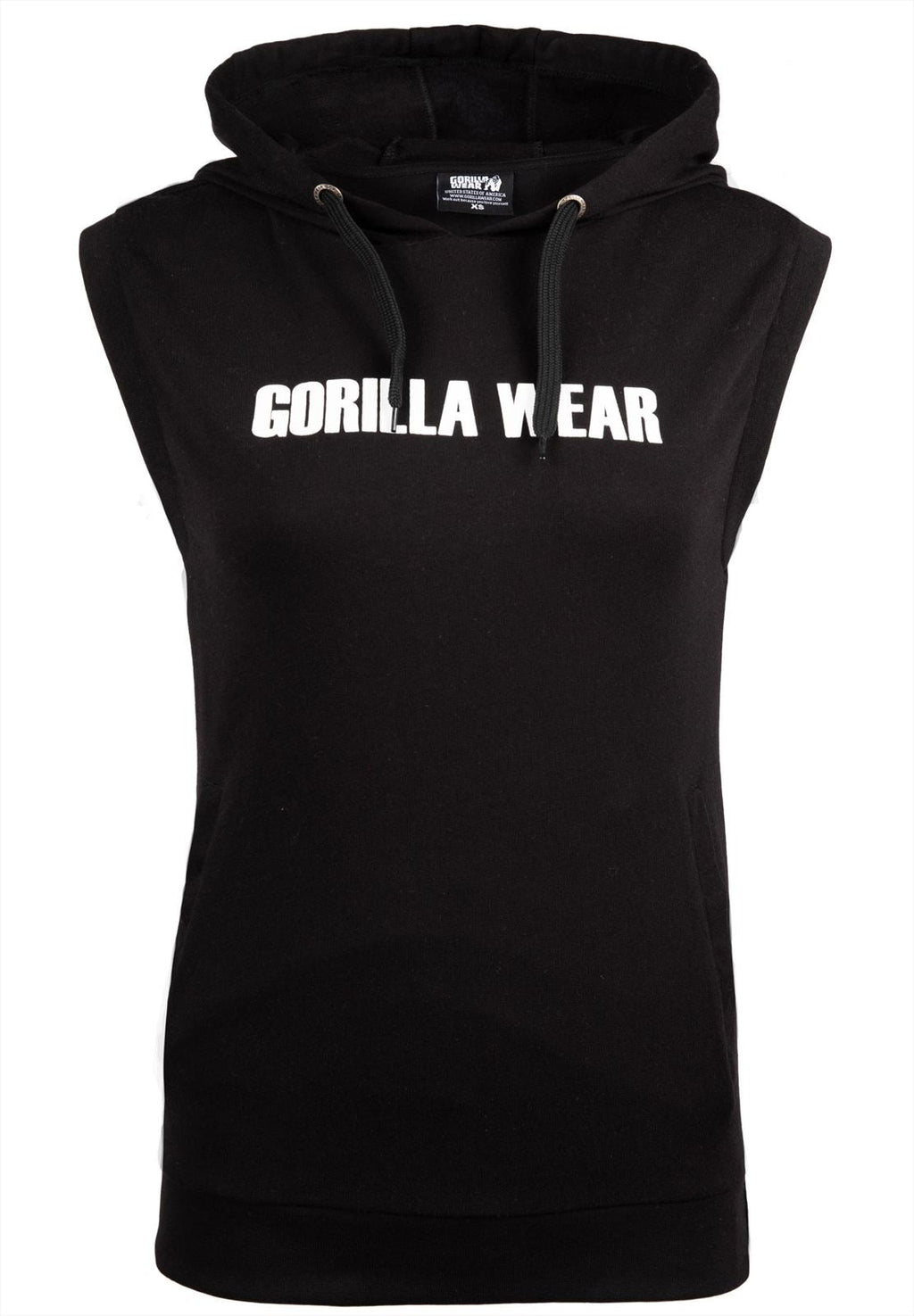 Gorilla Wear Virginia Sleeveless Hoodie - Noir