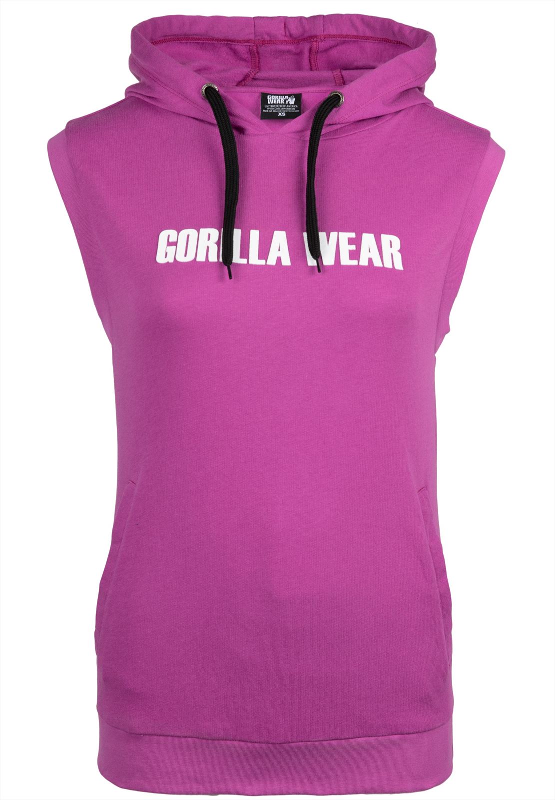 Gorilla Wear Virginia Mouwloos Hoodie - Fuchsia