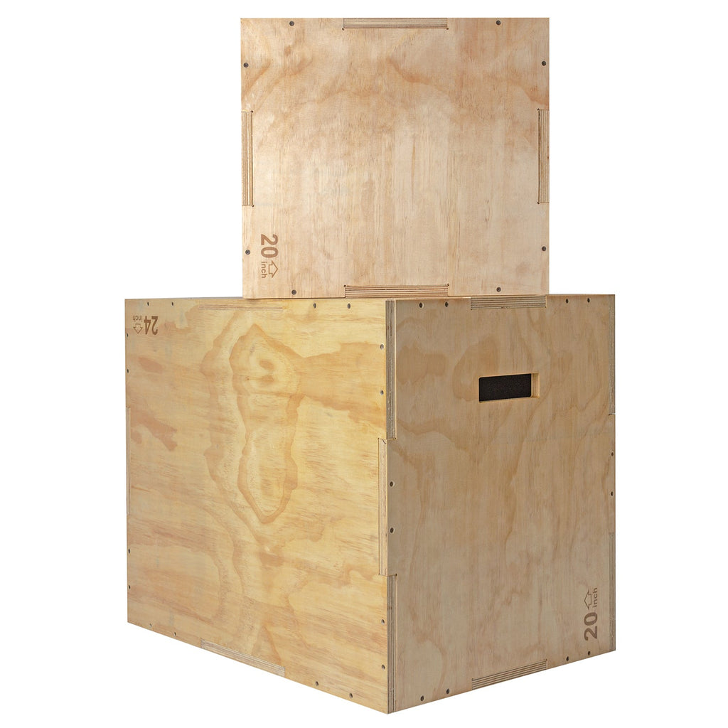 VirtuFit Houten Plyo Box 3-in-1 - Klein - 40 x 45 x 50 cm - Tweedekans