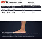 Gorilla Wear Crew Sokken 2-Pack - Zwart