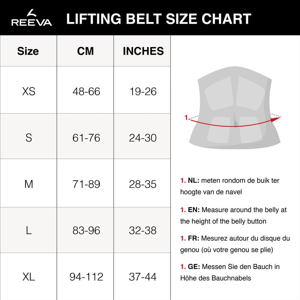 Reeva Ceinture de Fitness en Cuir Noir