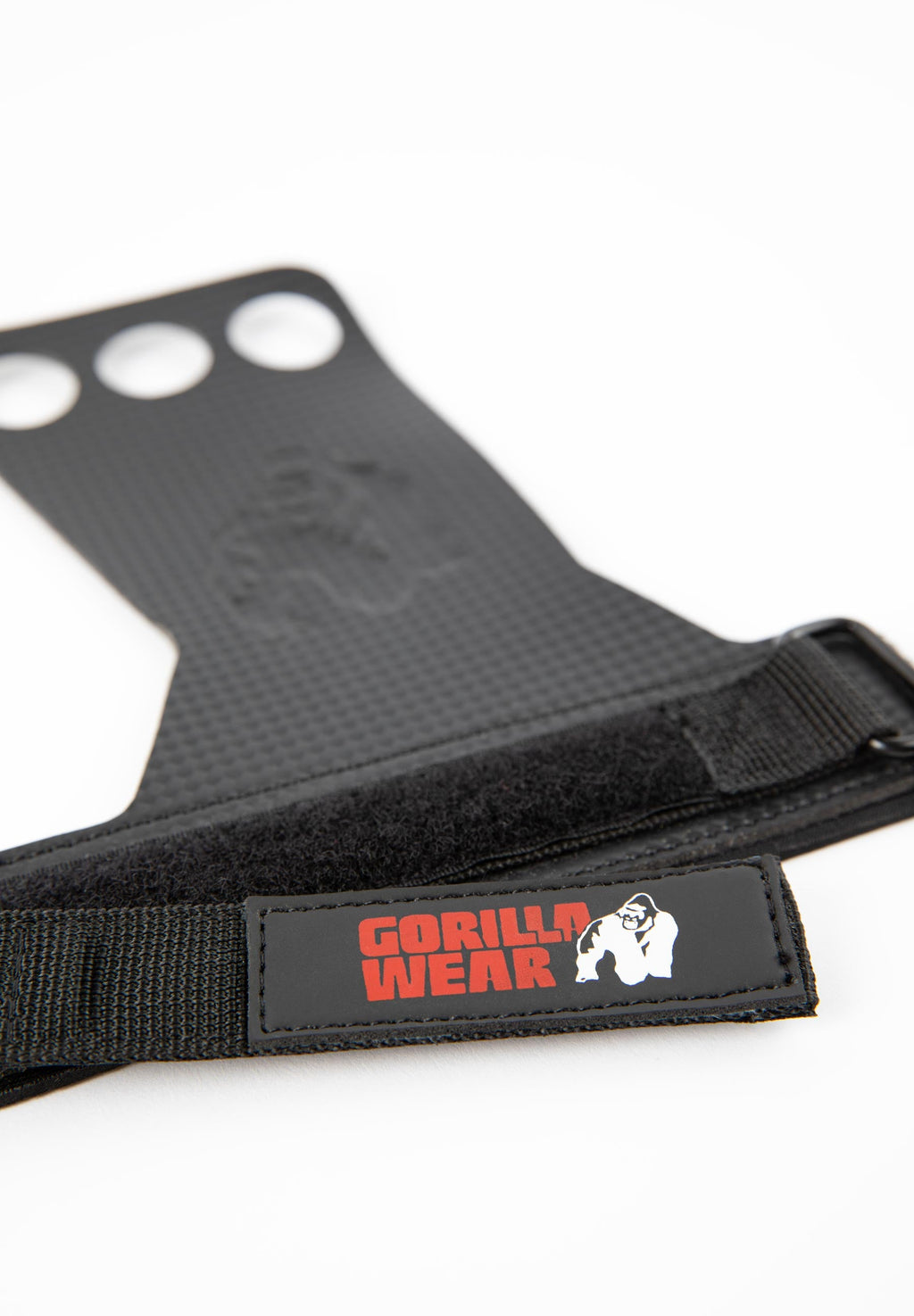Gorilla Wear 3-Hole Carbon Lifting Grips - Noir
