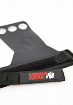 Gorilla Wear 3-Hole Carbon Lifting Grips - Noir