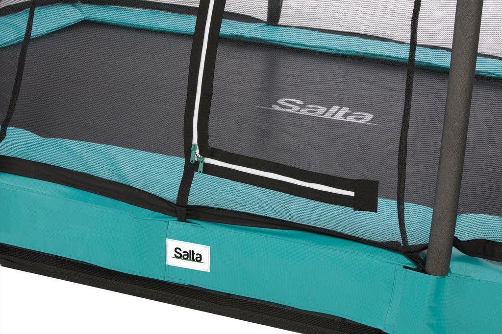 Salta Comfort Edition Ground Trampoline met Veiligheidsnet - 153 x 214 cm - Groen