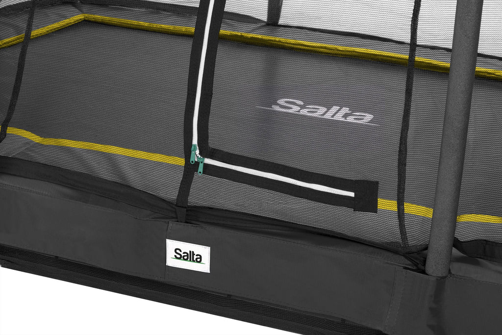 Salta Comfort Edition Ground Trampoline met Veiligheidsnet - 305 x 214 cm - Zwart