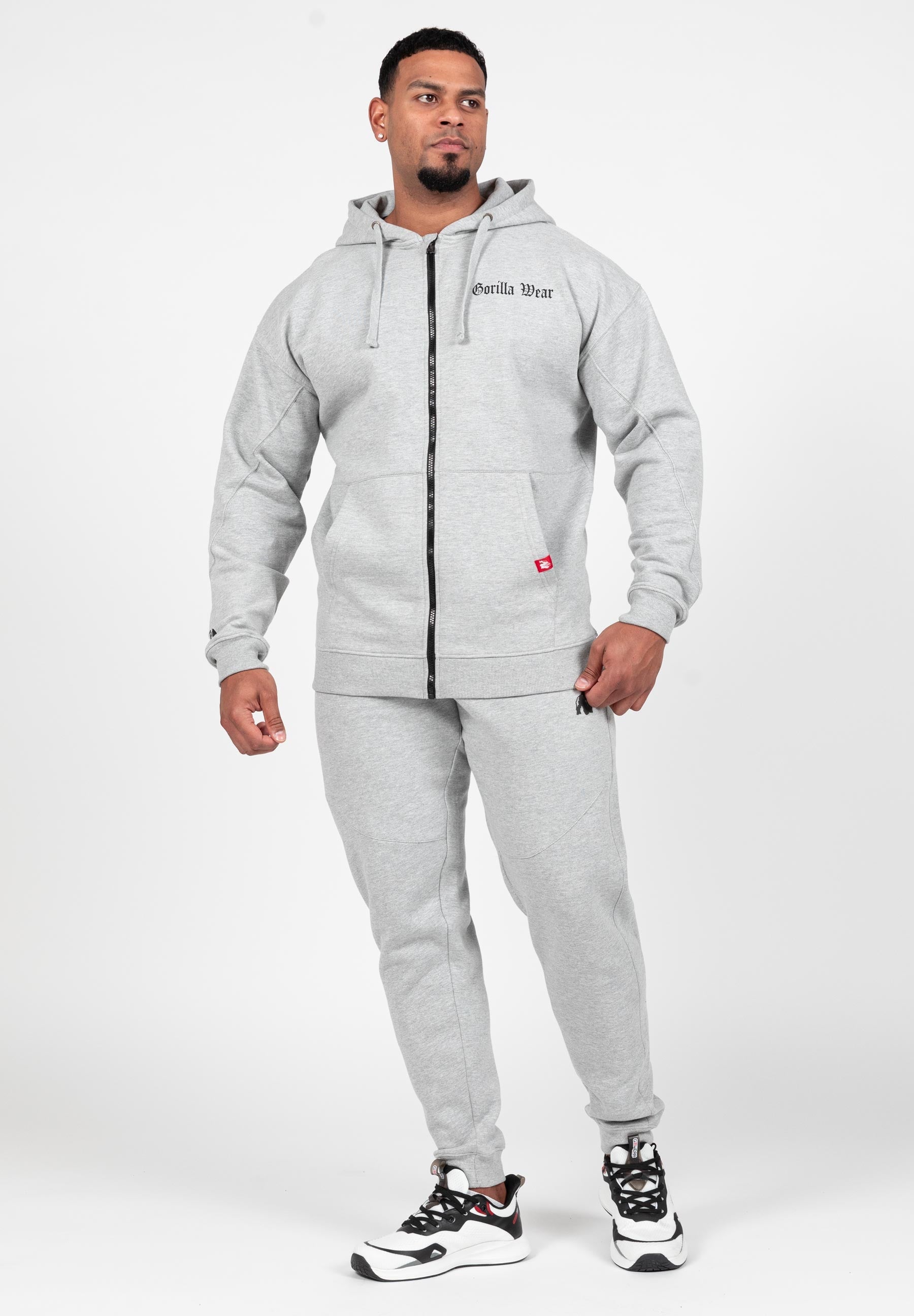 Gorilla Wear Sweat à Capuche Zippé Utah - Gris Clair