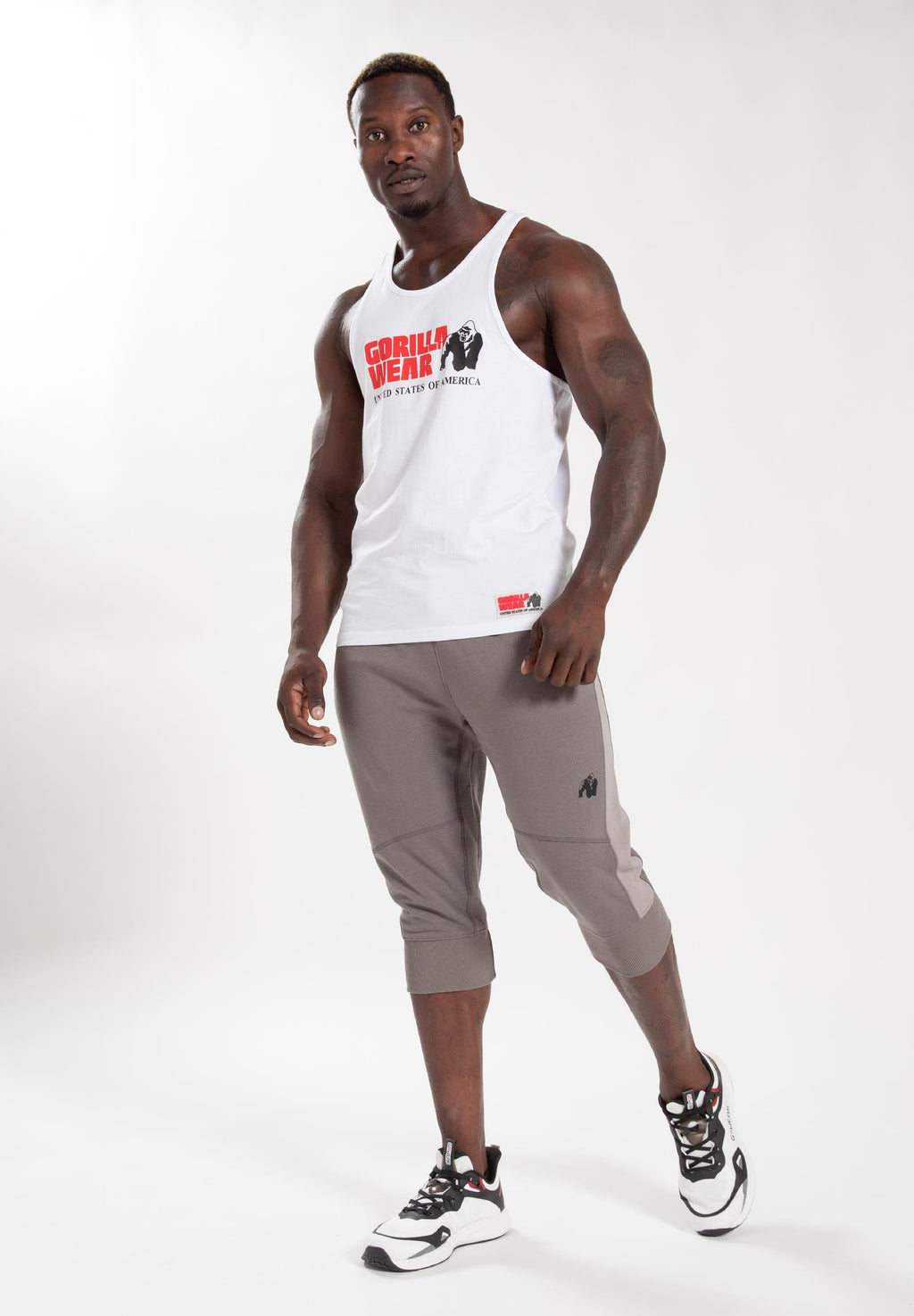 Gorilla Wear Thompson 3/4 Pantalon de Survêtement - Gris