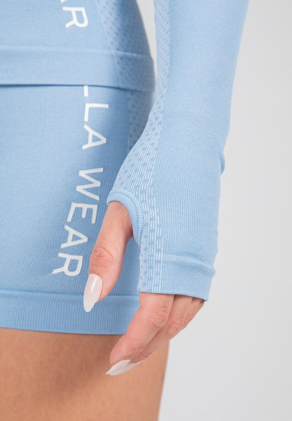 Gorilla Wear Selah Seamless Long Sleeve - Lichtblauw
