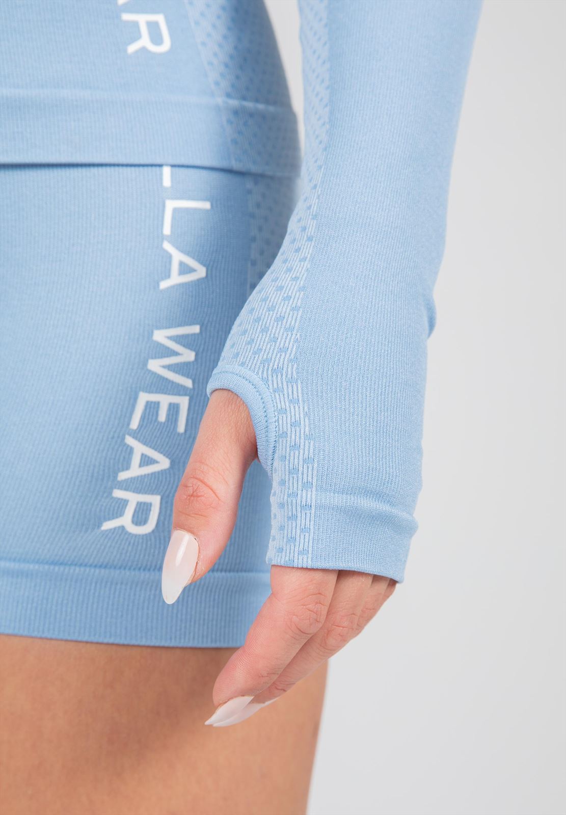 Gorilla Wear Selah Seamless Long Sleeve - Lichtblauw