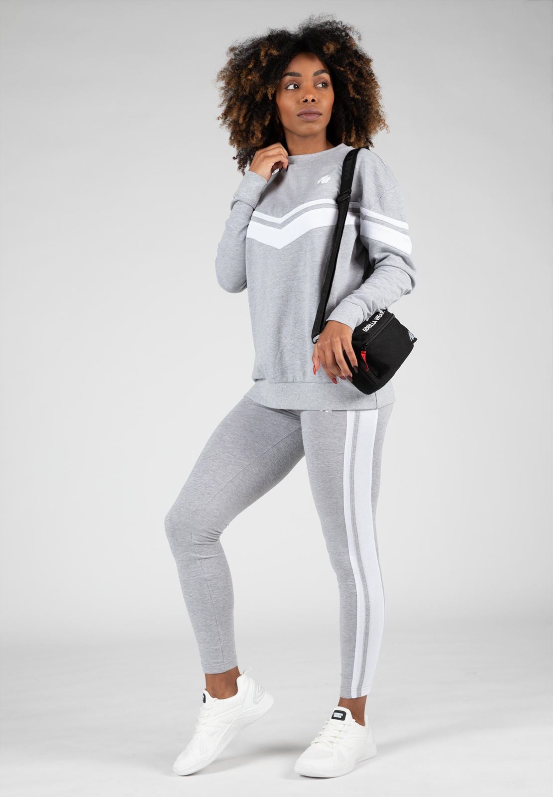 Gorilla Wear Hailey Oversized Sweatshirt - Grijs Gemeleerd