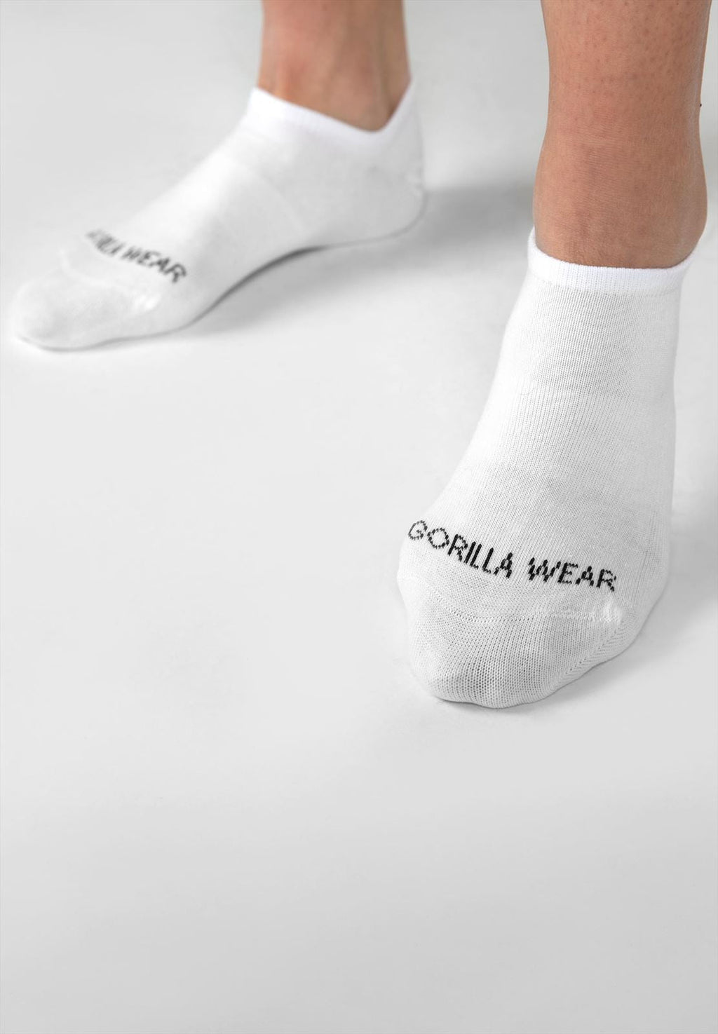 Gorilla Wear Ankle Socks 2-Pack - Blanc