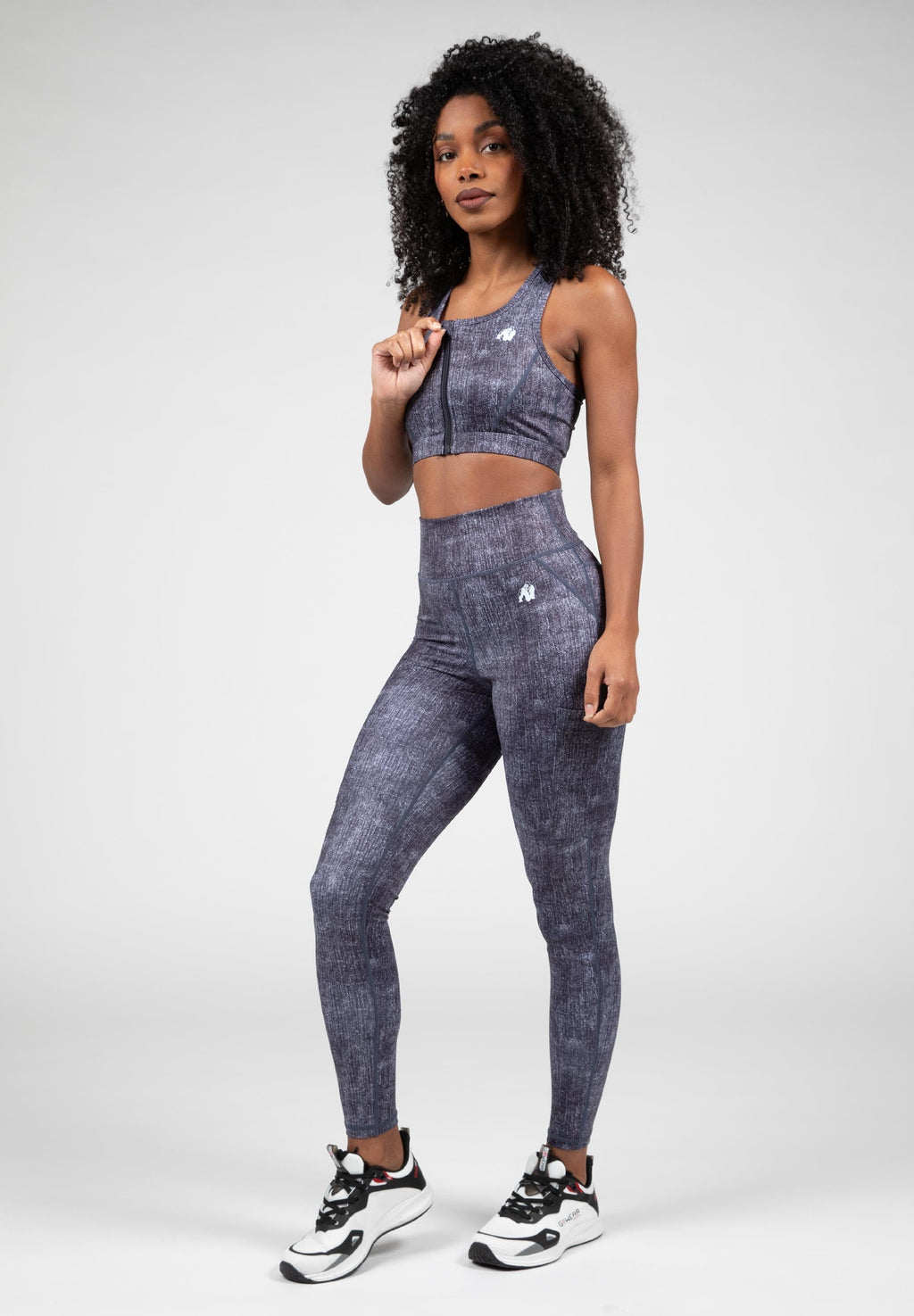Gorilla Wear Camilla Sportbeha - Denim Blauw