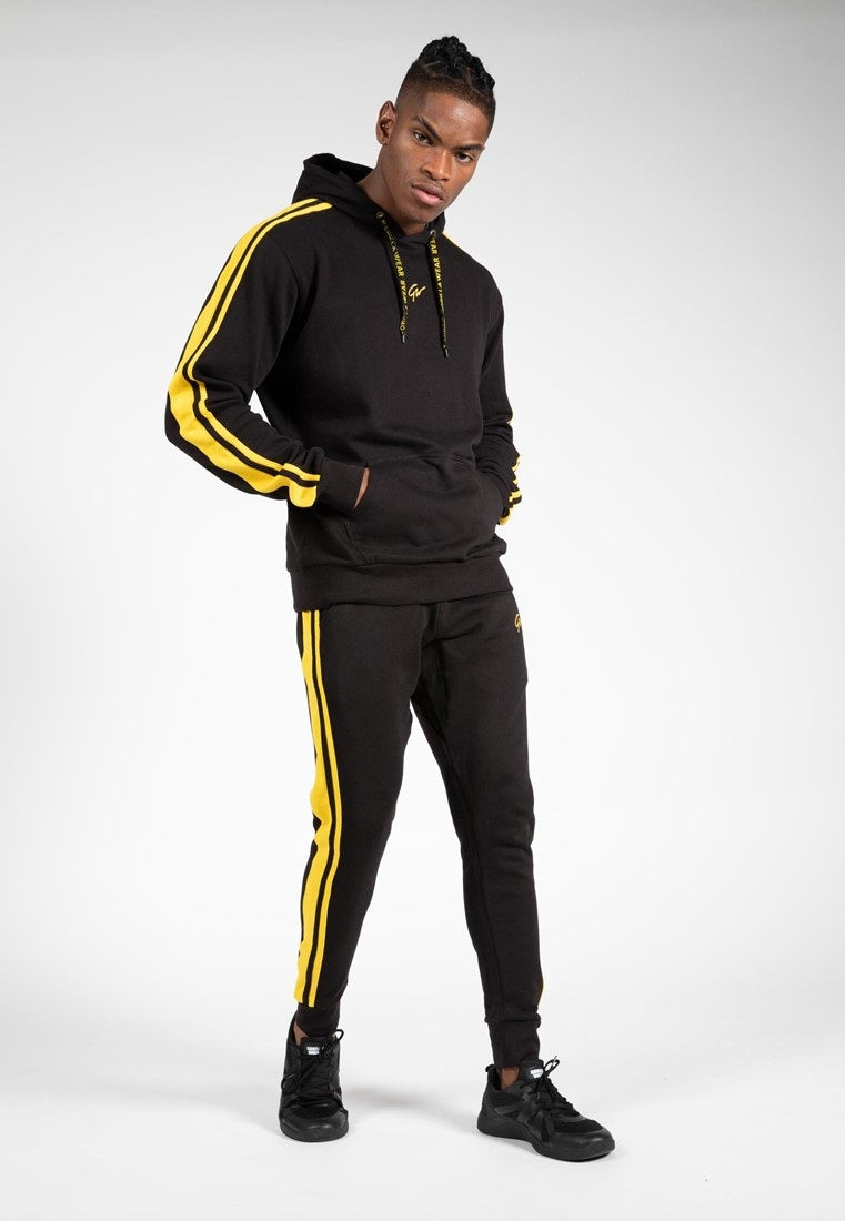 Gorilla Wear Banks Oversized Hoodie - Noir/Yellow