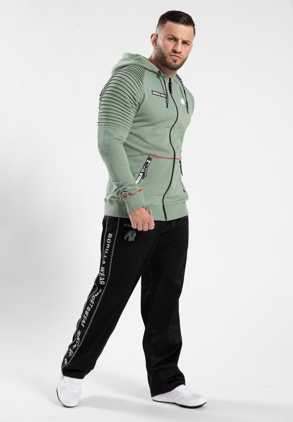 Gorilla Wear Georgia Zipped Hoodie - Vert