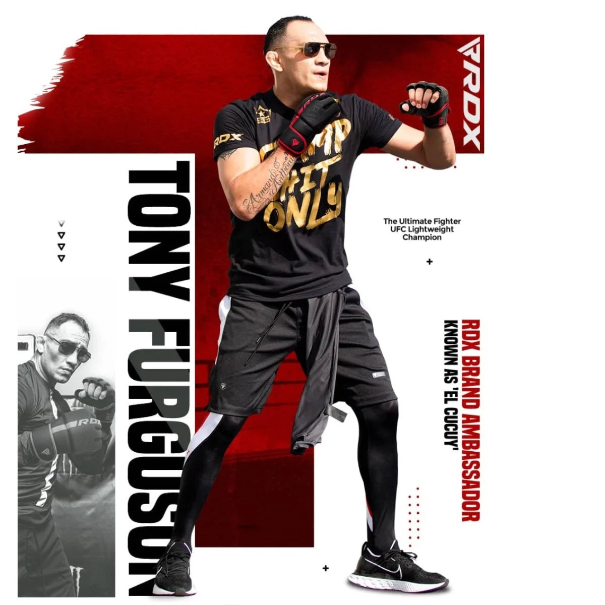 RDX Sports F6 Kara MMA Grappling Gloves - Zwart