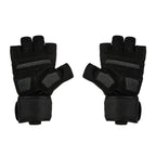 Reeva Gants de Fitness avec Wrist Wraps - Noir