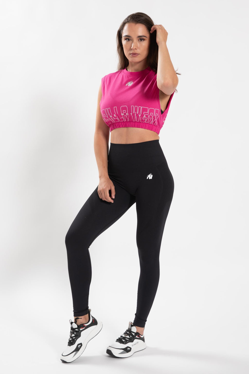 Gorilla Wear Albion Oversized Crop Top - Rose