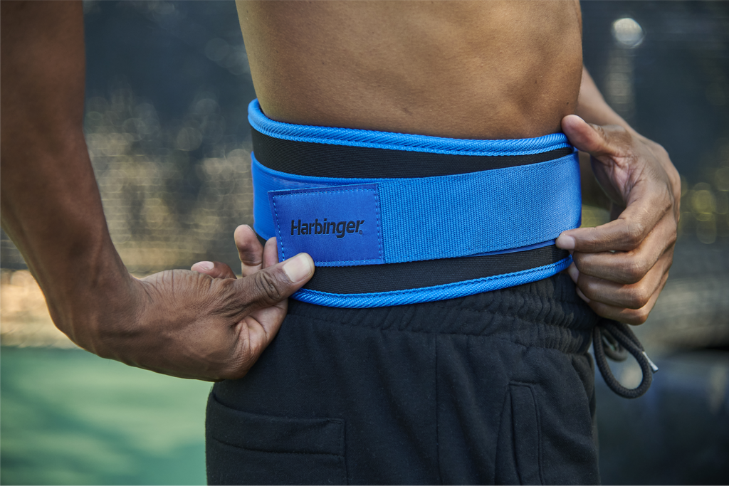 Harbinger Foam Core Lifting Belt - 4,5 inch - Unisex - Bleu