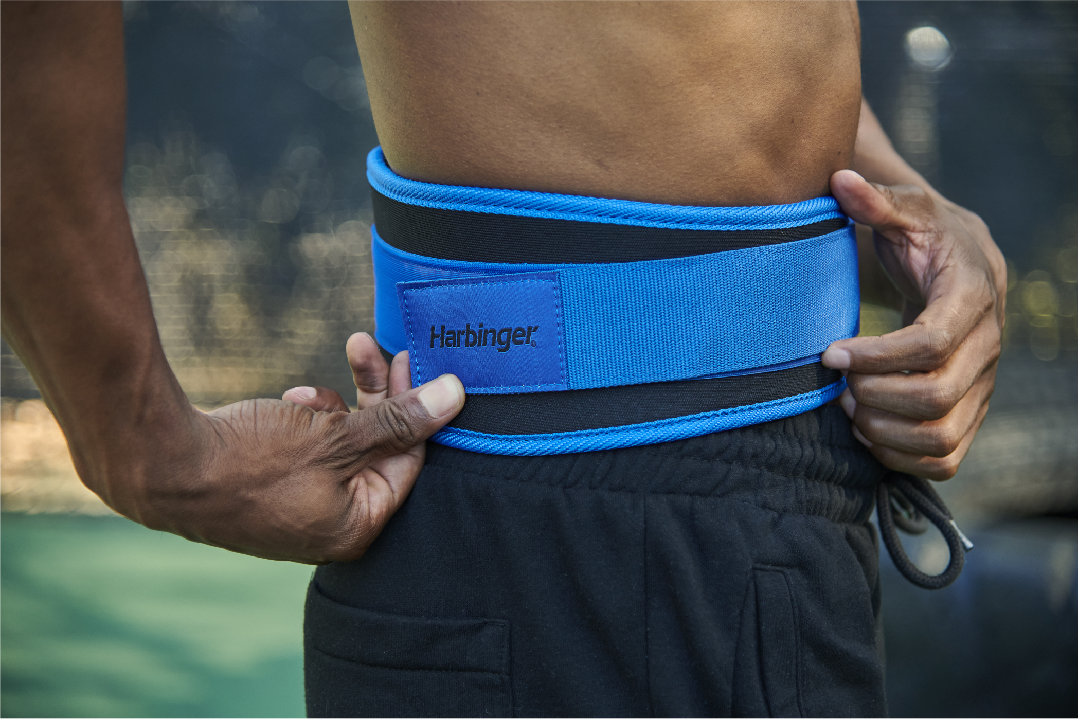 Harbinger Foam Core Lifting Belt - 4,5 inch - Unisex - Bleu