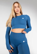 Gorilla Wear Hilton Manches longues sans couture - Bleu