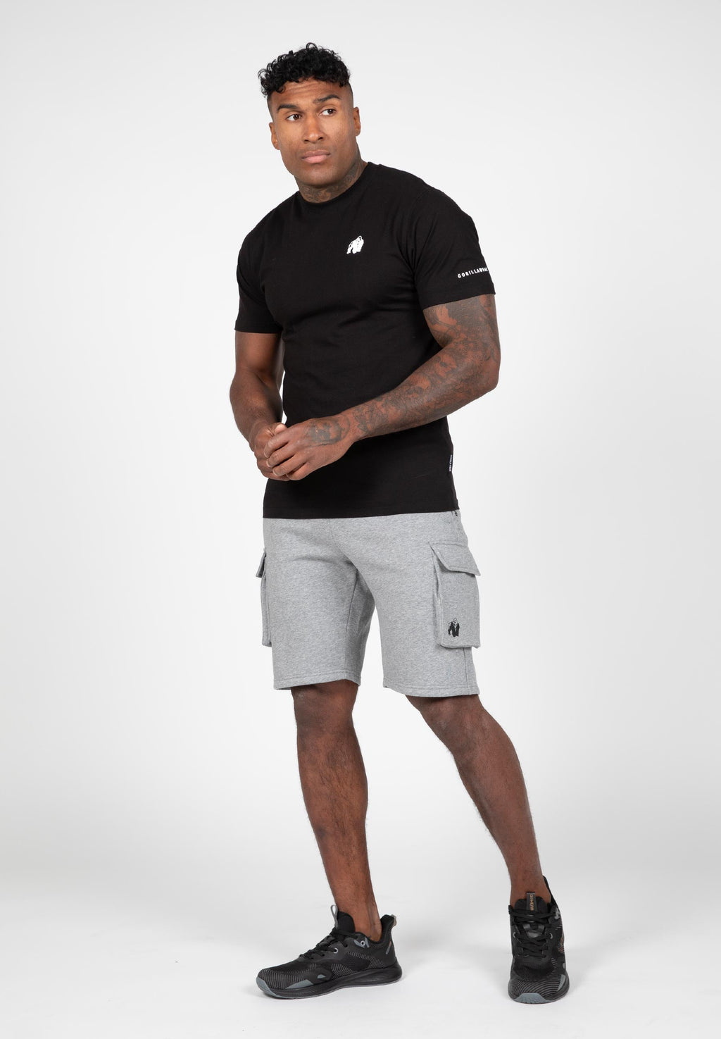 Gorilla Wear Hudson Cargo Short de Survêtement - Gris m&eacute;lang&eacute;