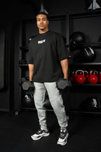 Gorilla Wear Idaho Oversized Waffle T-shirt - Noir
