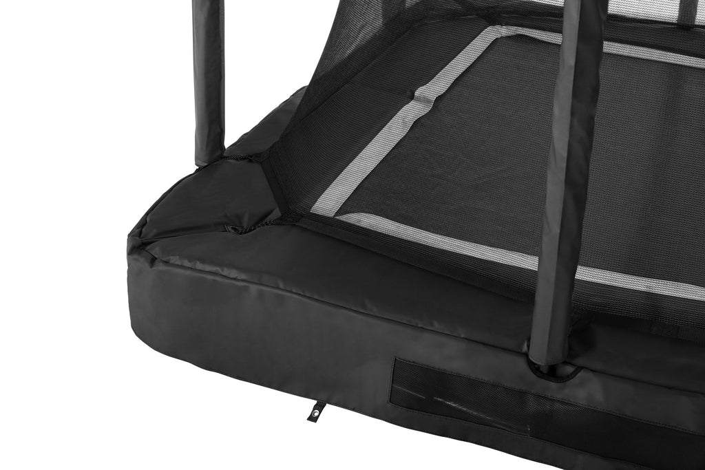 Salta Premium Ground Trampoline met Veiligheidsnet - 214 x 153 cm - Zwart
